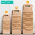 thumbnail image 2 of Amdohai Available Wood Washboard Washing board with Round Handle Hand Percussion, 2 of 7