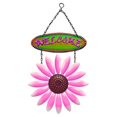 thumbnail image 1 of GROWTH TANK Hanging Flower Welcome Sign for Front Door Porch Plaque Decorative Pink, 1 of 9