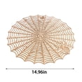 thumbnail image 3 of LSLJS Spider Round Placemat Halloween Decoration Heat Insulation Table Mat Water Proof and Oil-proof Hollow Out PVC Placemat, Placemat, 3 of 8