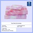 thumbnail image 3 of Mainstays Kids Microfiber Bed Sheet Set, Twin, Tie Dye, 3 Pieces, 3 of 8