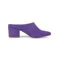 thumbnail image 3 of BLISSFUL STEP Women's Slides Block High Heels Slip on Pointed Toe Slide Mules Purple 5.5, 3 of 7