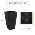 thumbnail image 3 of TierraVerde Avondale Smooth Planter Slate 24" H, 3 of 7