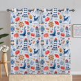 thumbnail image 3 of Dragonfly Floral Kitchen Curtains and Valances Set 3 Pieces Rod Pocket Small Kitchen Curtains Washable Drape Window Treatment Set for Farmhouse Rustic Home Decor (54"x18"+27.5"x24"x2), 3 of 6