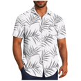 thumbnail image 1 of Pisexur T-shirts pour Hommes, Mode Décontractée Imprimée avec Poche, Boutons, Manches Courtes, Col Rabattu, Chemise de Golf Bleue, 4TG, 1 of 7