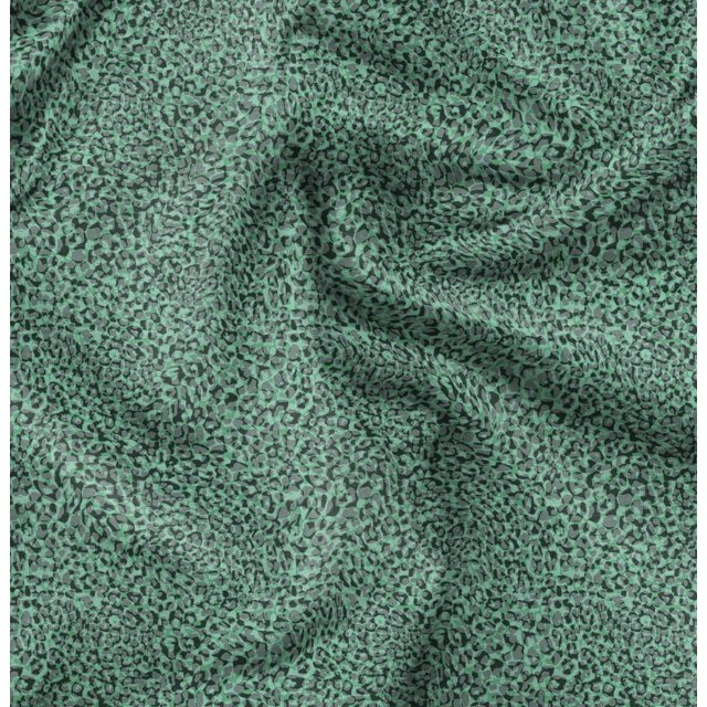 Soimoi Tissu Poly Georgette Peau de Léopard Imprimé au Mètre 42 Pouces de Large