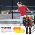 thumbnail image 4 of Fiberglas Pickleball Rackets Set Pickleball Paddle Set of 2 Rackets, 4 of 8
