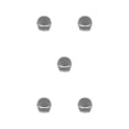thumbnail image 2 of Transemion Replacement Microphone Grille Replacing Detachable Wired Wireless Mic Head Type 1 5Set, 2 of 6