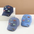 thumbnail image 4 of MIASHUI Kids Baseball Cap Toddler Embroidered Car Sun Hat Adjustable Trucker Hats,Blue,2-8 Years, 4 of 4