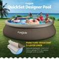 thumbnail image 4 of Funsicle 14' x 36" QuickSet Inflatable Ring Top Outdoor Above Ground Pool w/Pump, 4 of 6