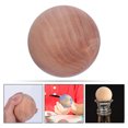 thumbnail image 2 of Wooden Round Ball Wood Arts Craft Blank Wood Circle DIY Projects Accessory, 2 of 8
