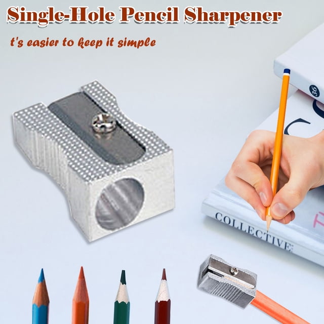 Agiferg Creative Single-hole Metal Aluminum Alloy Pencil Sharpener