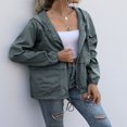 thumbnail image 2 of Alsol Lamesa Imperméables pour Femmes, Manteaux de Pluie Légers, Coupe-Vent, Compressibles, Randonnée en Plein Air, Veste à Capuche, 2 of 6