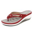 thumbnail image 1 of CAROOTU Femmes Doux Semelle Arquée Pantoufles Non Slip Plage Tong avec Boucle en Métal Utilisation Intérieure Extérieure, 1 of 6