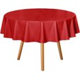 thumbnail image 1 of Nappe Ronde en Plastique Transparent Vinyle PVC Protège-Nappe Anti-Déversement d'Huile Essuyable Propre Housse de Table pour Tables à Manger Fêtes Camping Cristal Clair, 1 of 7