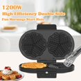 thumbnail image 2 of Electric Heart-Shaped Waffle Maker: Upgraded Fast Double-Side Heating - Nonstick Double-Plate Baker Make 10 Heart Waffles - 5-Level Browning Control & No-Flip Design &Compact for, 2 of 6