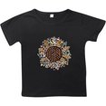 thumbnail image 4 of PMVFHDE T-Shirt Graphique pour Enfants à Imprimé Tournesol, Col Rond, Manches Courtes, Haut Décontracté, Tee pour Fille, 2-Black, 7-8 Ans, 4 of 4