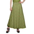 thumbnail image 1 of Moomaya Jupe Longue Imprimée en Rayonne pour Femmes Grande Taille, Jupe Maxi à Taille Nouée, 1 of 6
