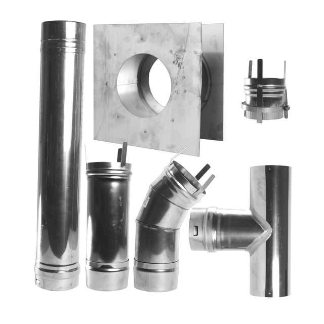 Mr. Heater F102860 4" Stainless Steel Horizontal Vent Kit for Big Maxx Heaters