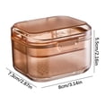 thumbnail image 2 of RKSTN Storage bo x Portable Denture Box, 3 Layer Denture Cup With Filter Denture Bath Box Small Retainer Cleaner Box Mouth Guard Braces Travel Container For Storage And Soaking, 2 of 4