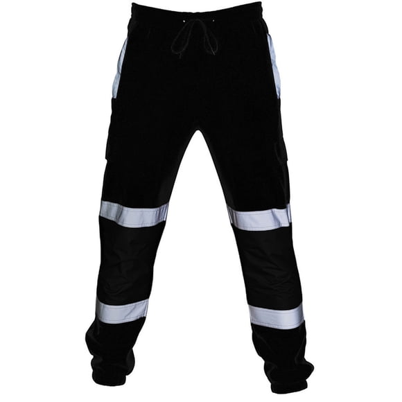Ruimatai High Visibility Pants for Men Clearance Men's Workwear Pants Stitched Reflective Strip Joggers Cargo Safety Work Pants