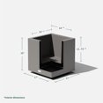 thumbnail image 4 of Veradek Block Series Jardinière Cube Petite en Plastique - Gris, 4 of 12