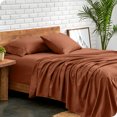 thumbnail image 2 of Bare Home Premium 1800 Collection 3-Piece Bed Sheet Set, Twin, Terracotta, 2 of 10