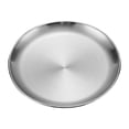 thumbnail image 2 of Stainless Steel Plate 10 in Round Thickened Barbecue Disc Cake Western Dessert Serving Plate, 2 of 2