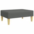 thumbnail image 5 of vidaXL Canapé-Lit 2 Places avec Pouf Tissu Gris Foncé, 5 of 5