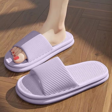 Sandales de Douche Antidérapantes d'Été pour Hommes et Femmes – Sandales de Plage en EVA à Semelle Épaisse, Confortables pour la Salle de Bain, la Piscine, la Plage et l'Intérieur/extérieur