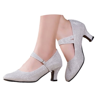 Dakaela Women's Pumps Close Toe Low Heel Dress Mary Jane Shoes Office Work Church Wedding Pumps