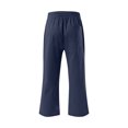 thumbnail image 4 of Capris, Mens Fashion Summer Drawstring Elastic Waist Casual Solid Color Capris Pants, 4 of 4
