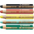thumbnail image 1 of Multi-Talented Pencil - STABILO Woody 3-in-1 - Box of 5 - Red, Yellow Dark Green, Blue, Black + Sharpener, 1 of 5