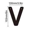thumbnail image 2 of 3D Iron Art Letter House Number Sign with Screws Decorative Metal Alphabet Letters for Home Address Numbers,Garden Decor,Shop Sign, que Industrial Style,26 English Letters for DIY Wall Display, 2 of 5
