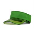 thumbnail image 2 of GDREDA Mens Hats Fashion Women Solid Color Sun Protection Topless Transparent Baseball Visor Cap，Green, 2 of 2