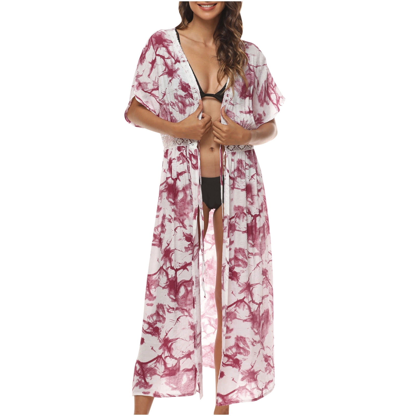 Cache-maillots pour Femmes Mode Décontractée Printemps et Été Ajouré Plage Style Long Cache-Maillots Cache-Maillots pour Femmes en Liquidation