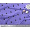 thumbnail image 2 of Soimoi Tissu en Soie Violet Imprimé Nautique avec Roues, Largeur 42 Pouces, 2 of 3