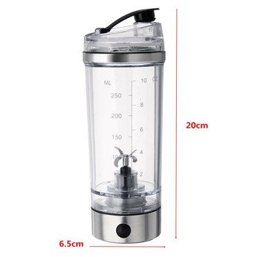 Bouteille Mixeur Puissante pour Protéines de Milkshake, Design Étanche, Couvercle Amovible, Interrupteur Étanche, Compact et Léger