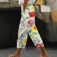 thumbnail image 1 of LSLJS Cadeaux pour Maman Pantalon Harlan Décontracté pour Femmes avec Cordon de Serrage Poches à Lacets Pantalon Court Imprimé Mode Pantalon de Travail pour Femmes, 1 of 5