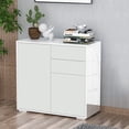 thumbnail image 2 of HOMCOM Buffet Bahut à Fini Lustré avec Tiroirs Armoire de Rangement de Cuisine, 2 of 9