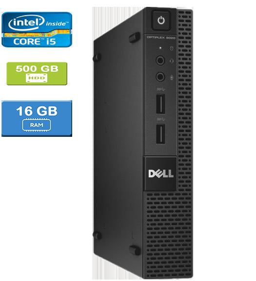 Refurbished: DELL 9020 MICRO Intel Core i5-4570T 2.90 GHz, 16GB, 500GB HDD, Win 10 Pro
