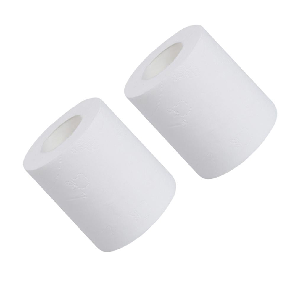 GUOOL 2pcs 4-Ply 70g Bathroom Toilet Tissue Recycled Hand Towels Multi-Fold Smooth
