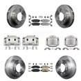 thumbnail image 1 of Transit Auto Front Rear Disc Brake Caliper Rotors and Ceramic Semi-Metallic Pads Kit (10Pc) for Car 2011 Chevrolet Silverado 1500 Hybrid KC8-102589N, 1 of 2