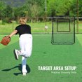 thumbnail image 4 of VEVOR Filet de Rebond pour Baseball et Softball 4 X 6 Pi, Dos Ouvert, Angles Réglables, 4 of 9