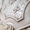 thumbnail image 3 of Drop-In, Glue-Up 2'x2' Faux Tin PVC Ceiling Tile In Antique White, Sample, 3 of 12