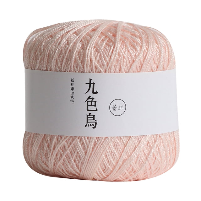 Rbaofujie Lace Thread DIY Woven Cotton Mercerized Baby Fine Cotton Thread Crochet Yarn