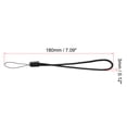 thumbnail image 2 of Unique Bargains 18cm Portable Item Nylon Cord Lanyards Hand Wrist Strap String Black 20 Pack, 2 of 6