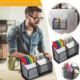 thumbnail image 2 of Desk Organizers and Storage Drawers Office Desk Organizer with 2 Compartments Drawer | the Mesh Collection Black Desk Drawer Organizers and Storage Office Supplies Desk Organizer, 2 of 8