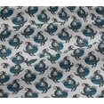 thumbnail image 5 of oneOone Viscose Jersey White Fabric Bird Block Craft Projects Decor Fabric Printed By The Yard 60 Inch Wide, 5 of 5