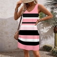 thumbnail image 5 of Pisexur Robe d'Été pour Femme, Plage, Décontractée, Sans Manches, Midi, Imprimé Floral, Débardeur, Ample, Robe Soleil avec Poche, P-2TG, 5 of 5