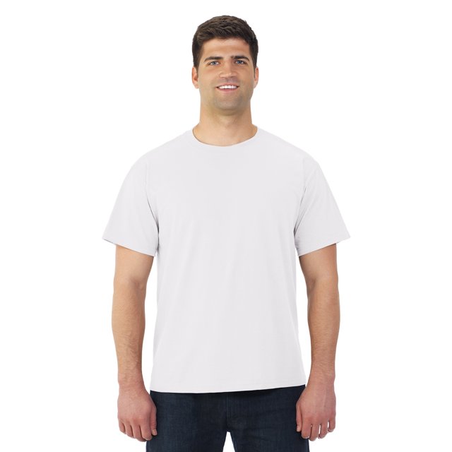 Jerzees Adult HiDENSI-T Short Sleeve Crew T-Shirt, M, White